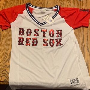 PINK Victoria's Secret Boston Red Sox Jersey - Red and White NWT